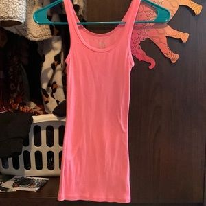 Neon pink tank top